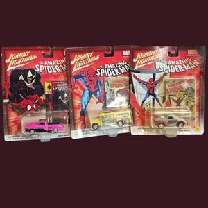 Johny lightning marvel the amazing spiderman lot of 3 cars